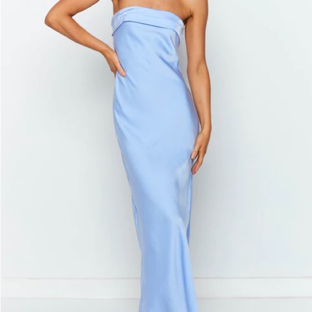 Beginning Boutique Blue Maiah Maxi Dress